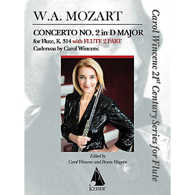 Lauren Keiser Music Publishing Concerto No. 2 in D Major for Flute, K. 314 (With Flute 2 Part) LKM Music Series Softcover