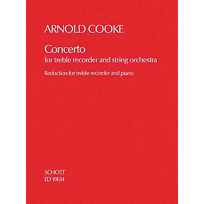 Schott Concerto (Treble Recorder and String Orchestra piano reduction) Schott Series