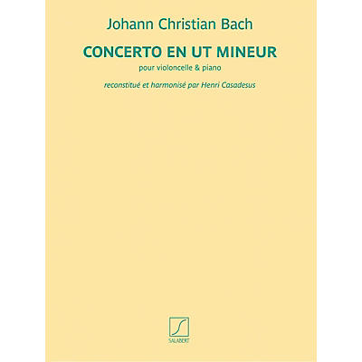 SALABERT Concerto en ut mineur (for Cello and Piano) Salabert Series Softcover Composed by Johann Christian Bach