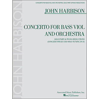 G. Schirmer Concerto for Bass Viol And Orchestra Double Bass And Piano Reductions By Harbison
