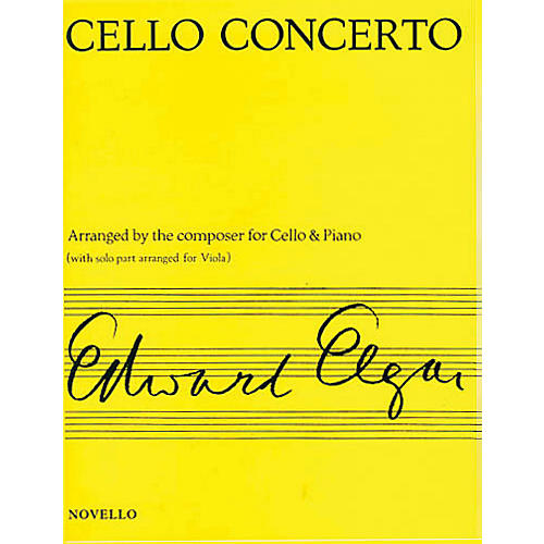Novello Concerto for Cello Op. 85 (Arranged for Viola & Piano) Music Sales America Series