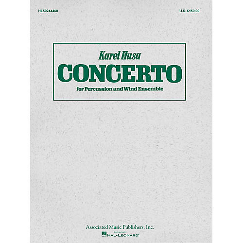 Associated Concerto for Percussion and Wind Ensemble (Score and Parts) Concert Band Level 4-5 Composed by Karel Husa