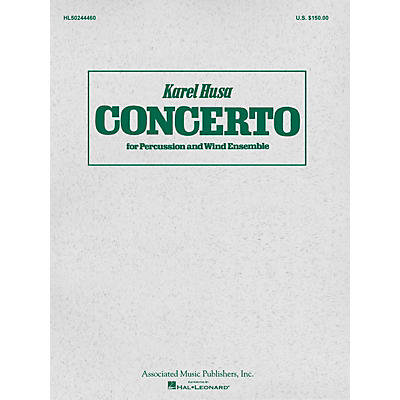 Associated Concerto for Percussion and Wind Ensemble (Study Score) G. Schirmer Band/Orchestra Series by Karel Husa
