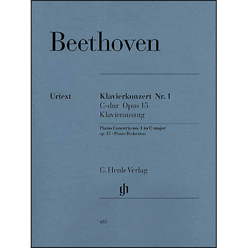 G. Henle Verlag Concerto for Piano and Orchestra C Major Op. 15, No. 1 By Beethoven