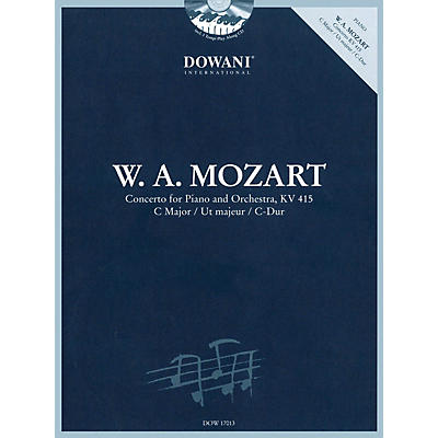 Dowani Editions Concerto for Piano and Orchestra, KV 415 in C Major Dowani Book/CD Series Softcover with CD