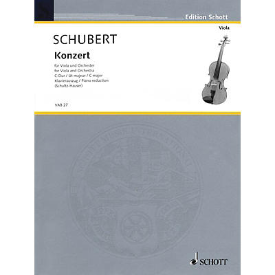 Schott Concerto in C Major Schott Series Composed by Joseph Schubert Arranged by Karlheinz Schultz-Hauser