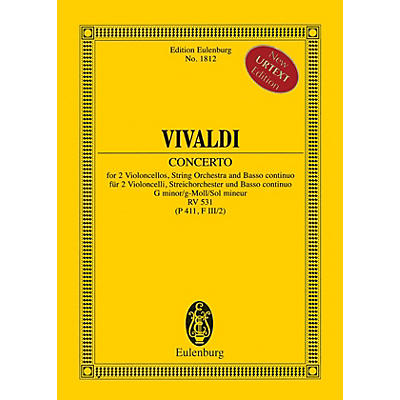 Eulenburg Concerto in G minor RV 531 (P 411, F III/2) Study Score Series Softcover Composed by Antonio Vivaldi
