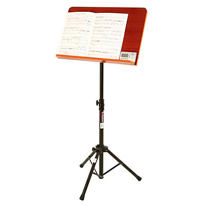 On-Stage Stands Conductor Stand with Wide Wooden Bookplate