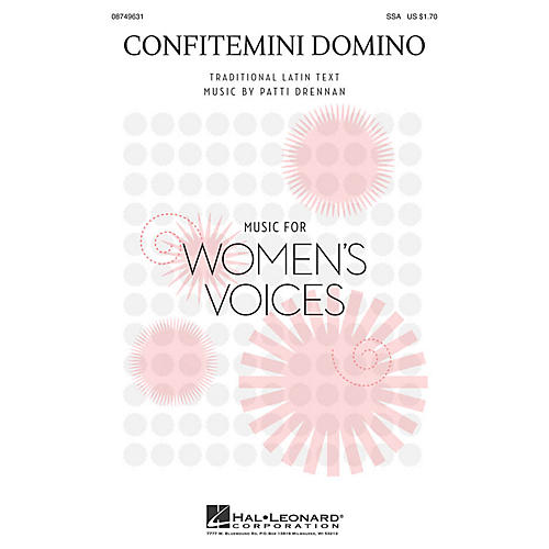 Hal Leonard Confitemini Domino SSA composed by Patti Drennan