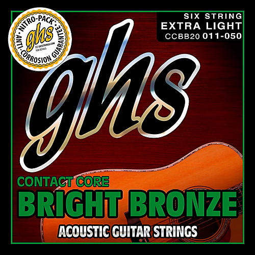 Contact Core Bright Bronze Medium Acoustic Guitar Strings (11-50)