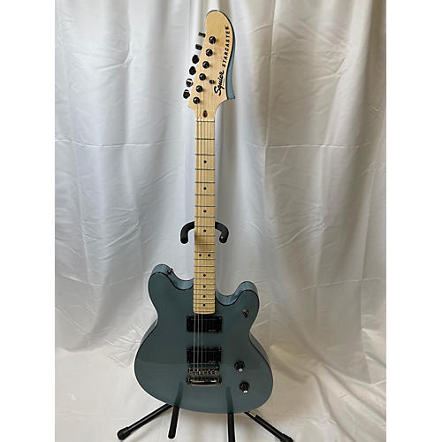 Squier Contemporary Active Starcaster Hollow Body Electric Guitar Metallic Blue
