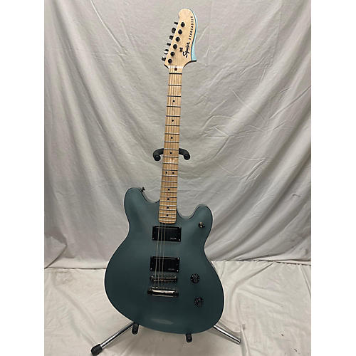 Squier Contemporary Active Starcaster Hollow Body Electric Guitar Ice Blue Metallic