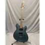 Used Squier Contemporary Active Starcaster Hollow Body Electric Guitar Ice Blue Metallic