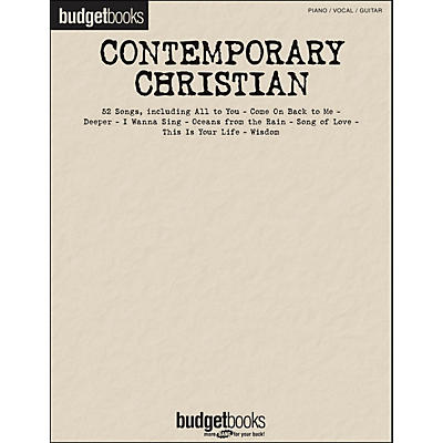 Hal Leonard Contemporary Christian - Budget Books arranged for piano, vocal, and guitar (P/V/G)