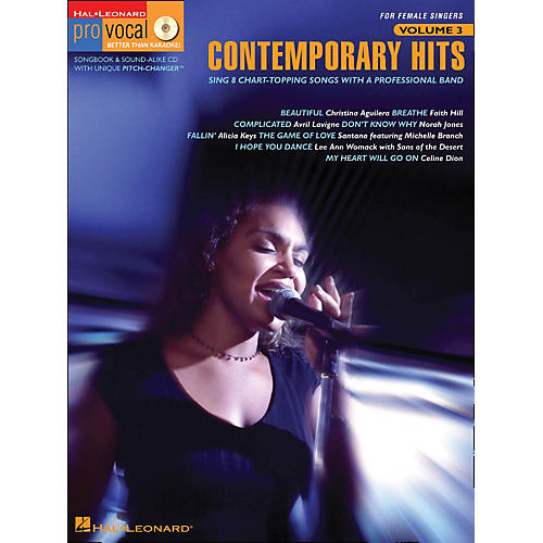 Contemporary Hits - Pro Vocal Series for Female Singers Book/CD Volume 3