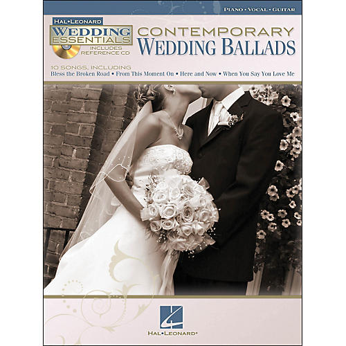 Hal Leonard Contemporary Wedding Ballads - Wedding Essentials Series (Book/CD) arranged for piano, vocal, and guitar (P/V/G)