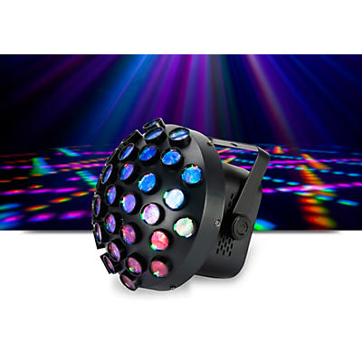 American DJ Contour A 36 Lens Effect Light That Runs Sound Active Spraying Bright Multi Colored Triangles That Dance About the Room.