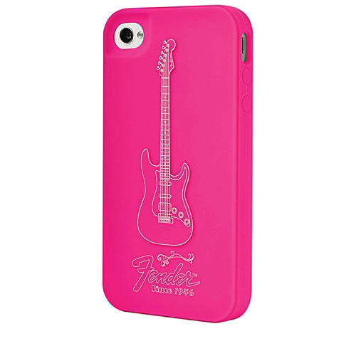 Hal Leonard Contour Design Fender iPhone 4/4S Genuine Magenta Silicone Protective Case
