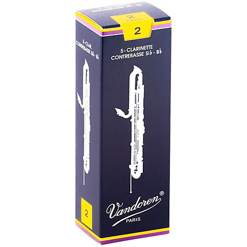 Vandoren Contra-Alto/Contrabass Clarinet Reeds Strength 2 Box of 5