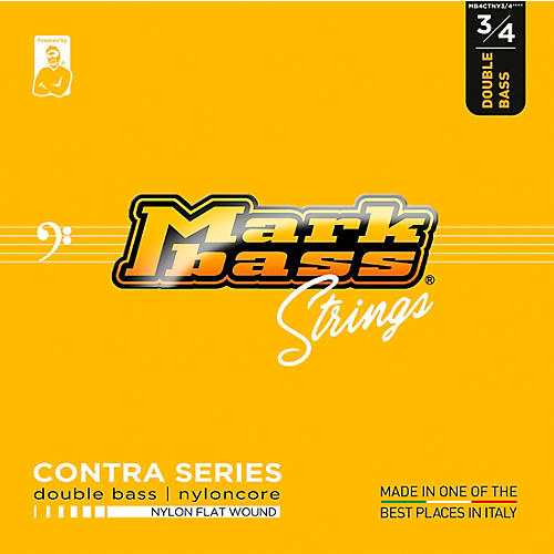 Markbass Contra Series Nylon Flat Wound Nyloncore Double Bass Strings 3/4