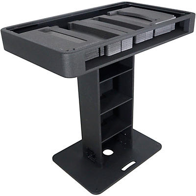 ProX Control Tower DJ Podium Stand for Pioneer DDJ-REV7, XDJ-AZ, FLX10, RANE Four Black Finish