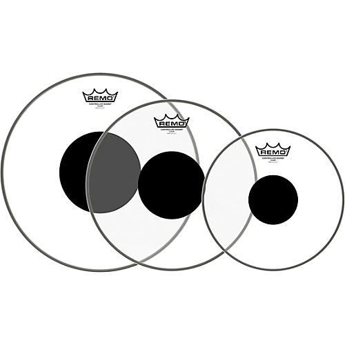 Remo Controlled Sound Black Dot Tom Pack 10, 12, 14 in.