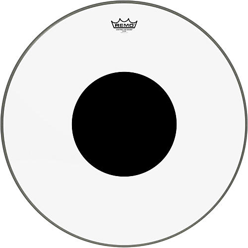 Remo Controlled Sound Clear With Black Dot Bass Drum Head 24 in.