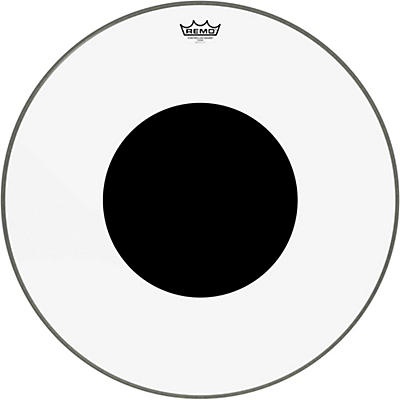 Remo Controlled Sound Clear With Black Dot Bass Drum Head