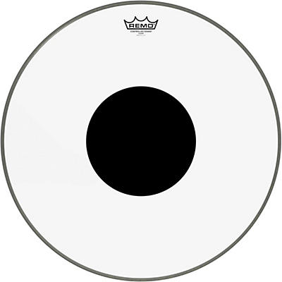 Remo Controlled Sound Clear with Black Dot Bass Drum Head