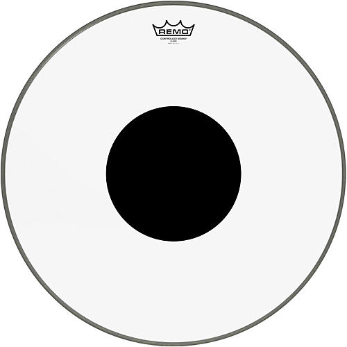 Remo Controlled Sound Clear with Black Dot Bass Drum Head 20 in.