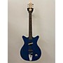 Used Danelectro Convertible Acoustic Electric Guitar SPARKLE BLUE