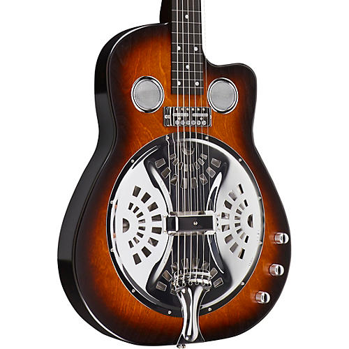 Copper Mountain Squareneck Double Pickup Acoustic-Electric Resonator Guitar