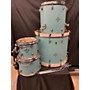 Used Dixon Cornerstone Maple Drum Kit Quetzal Blue