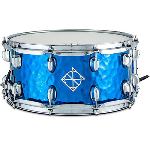 Cornerstone Titanium Plated Hammered Steel Snare Drum With Bag