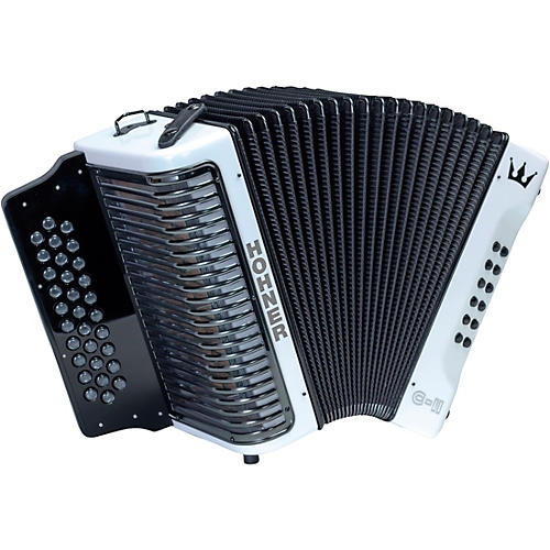 Hohner Corona C-II FBbEb Accordion White Rainbow