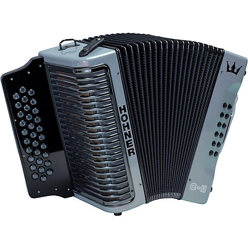 Hohner Corona C-II GCF Accordion Silver Rainbow