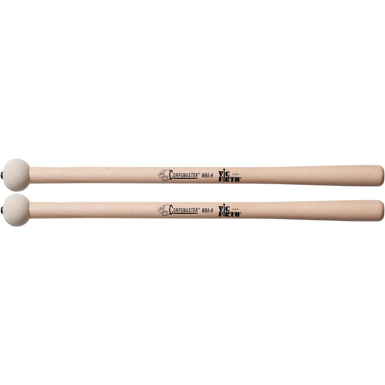 Vic Firth Corpsmaster Marching Bass Mallets Hard Extra Small Musician