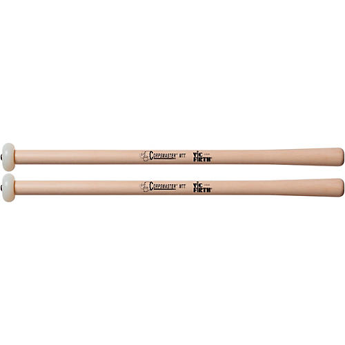 Vic Firth Corpsmaster Multi-Tenor Mallets Tapered Hickory Shaft Extra Hard