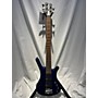 Used RockBass by Warwick Corvette 5 Electric Bass Guitar Ocean Blue Transparent