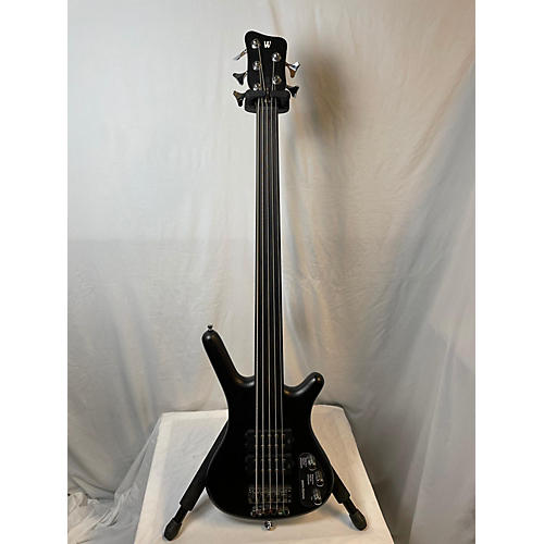 RockBass by Warwick Corvette Fretless Electric Bass Guitar Black