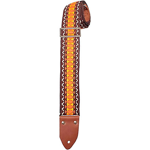 Henry Heller Cotton Series Vintage Guitar Strap Brown