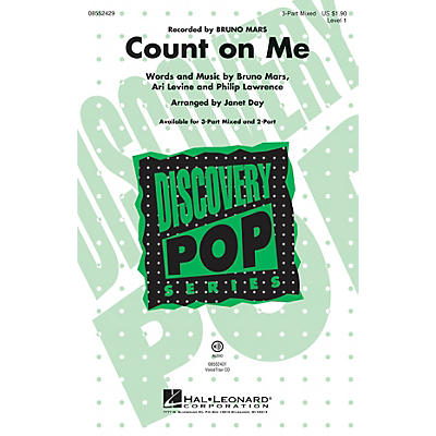 Hal Leonard Count on Me (Discovery Level 1) 2-Part by Bruno Mars Arranged by Janet Day
