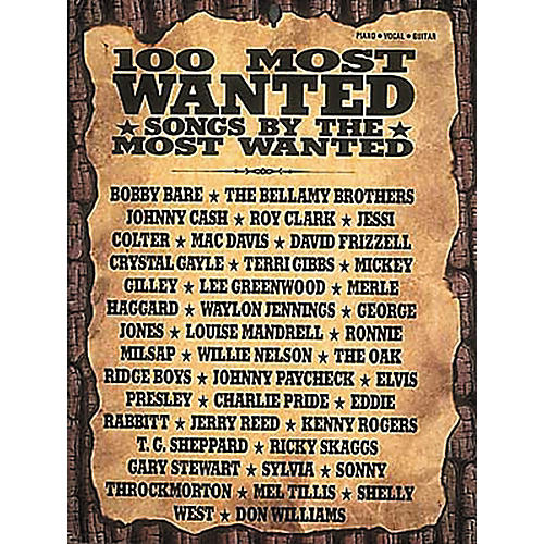 Country - 100 Most Wanted Piano, Vocal, Guitar Songbook