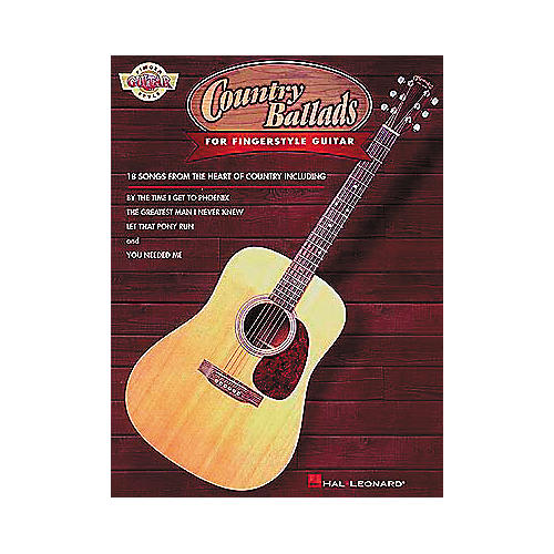 Country Ballads for Fingerstyle Guitar Book