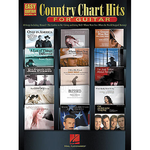 Country Chart Hits for Guitar Easy Guitar Book