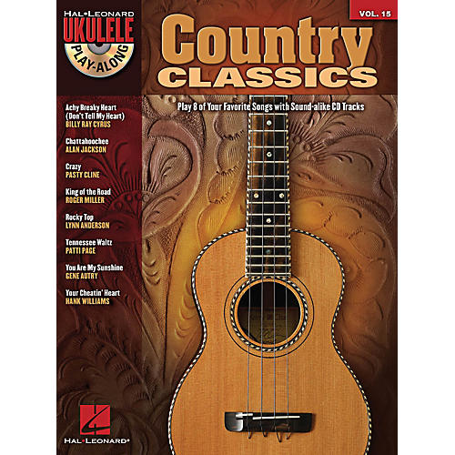 Hal Leonard Country Classics Ukulele Play-Along Volume 15 Book/CD