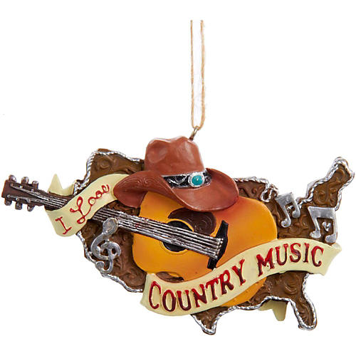 Country Music Guitar Ornament