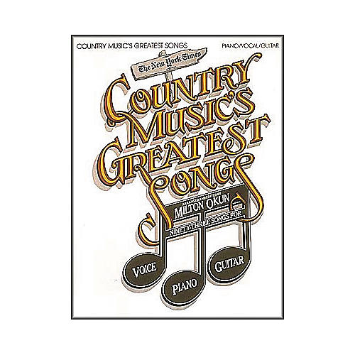 Country Music's Greatest Songs Book