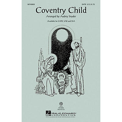Hal Leonard Coventry Child SSA Arranged by Audrey Snyder