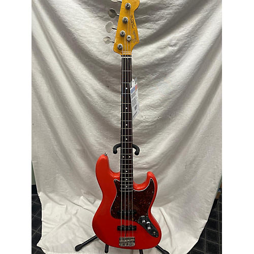 Fender Crafted In Japan Jazz Bass Electric Bass Guitar Fiesta Red